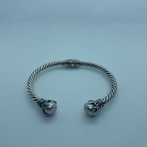 Genuine Bali Legacy Freshwater Pink Pearl Cuff